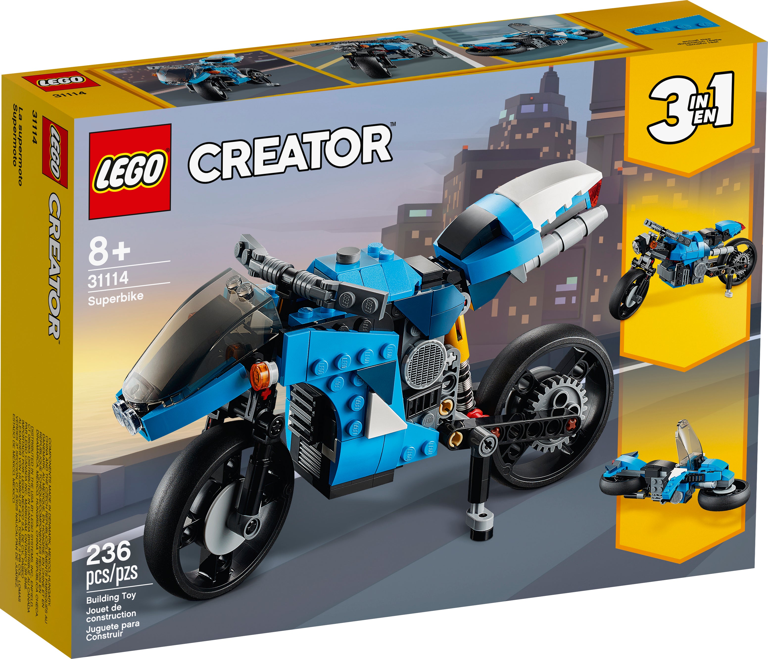 Lego 4 Motorräder 